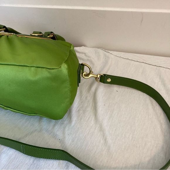 *RARE* COACH Lime Green Madison Ashley Tote Crossbody Satchel - Picture 9 of 16